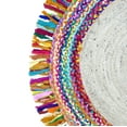thumbnail image 4 of Oussum Hand Woven Natural Jute Cotton Area Rug Round Indoor Braided Chindi Rugs Area Runner Online, 4 of 6