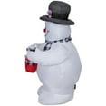 thumbnail image 3 of Gemmy Christmas Inflatable Frosty the Snowman with Scarf, 3.5 ft Tall, Multi, 3 of 4