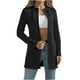 thumbnail image 2 of Chaquetas y abrigos casuales sin capucha de manga larga para mujer, cárdigan informal de color liso con giros de masa, abrigo de manga larga, blusa para mujer, 2 of 7
