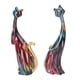thumbnail image 1 of Escultura de gato BuyWeek 2 piezas pintura al óleo abstracta estatuas de gato resina, 1 of 14