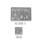 thumbnail image 2 of Juego de 6 manteles individuales navideños de PVC para mesa de comedor, tapetes aislantes del calor fáciles de limpiar, 2 of 5