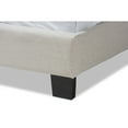 thumbnail image 5 of Baxton Studio Vivienne Modern and Contemporary Light Beige Fabric Upholstered King Size Bed, 5 of 7
