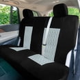 thumbnail image 5 of FH Group Universal Fit Gray Car Seat Covers, Diamond Stitched Flat Cloth Seat Protector for Trucks, SUVs & Vans, Washable - Full Set, 5 of 8