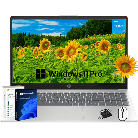 HP 15.6" Touch Screen Laptop, Intel 10 Cores i5-1235U, 16GB RAM, 1TB SSD, Iris Xe Graphics, Wi-Fi 6E, Bluetooth 5.3, HDMI, Win 11 Pro & Office Lifetime License