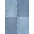 thumbnail image 1 of Ahgly Company Machine Washable Indoor Rectangle Transitional Steel Blue Area Rugs, 2' x 3', 1 of 7
