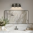 thumbnail image 2 of Avec 22-in 3-Light Matte Black Contemporary Bath Vanity Light, 2 of 11