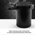 thumbnail image 2 of Universal Aluminum Alloy Compact Baffled Oil Catch Can 2?Port Black, 2 of 4