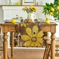 thumbnail image 2 of Camino de mesa de verano con diseño de girasol y cuadros de búfalo, decoración de mesa de comedor de primavera para cocina y fiestas en casa (1 unidad), 2 of 7