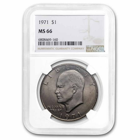 1971 Clad Eisenhower Dollar MS-66 NGC