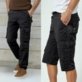 thumbnail image 4 of Cargo Pants for Men 2025 Outdoor Quick Dry Straight Leg Convertible Zip Off Combat Pants with Pockets Mens Trousers, 4 of 8