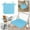 Sky Blue, variant on Indoor/Outdoor Square Chair Cushions 16" x 16" with Ties for Dining Chairs, Waterproof U-Shaped Chair Pads, Foam Seat Cushions for Patio Kitchen Garden Office (Beige)