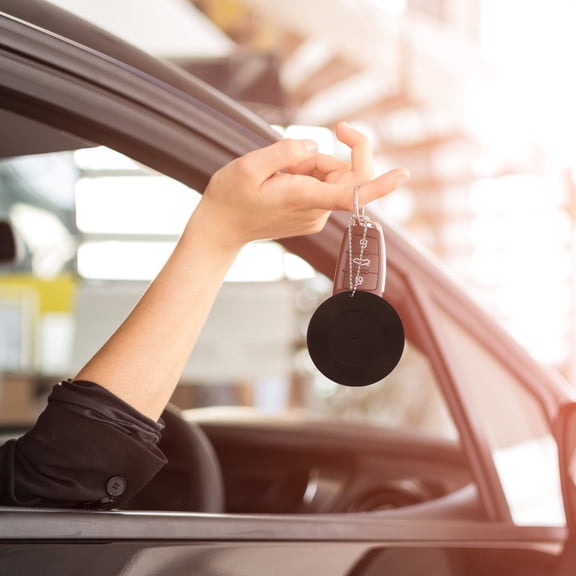 Raindrops Vinyl Record Keychain Set 4Pcs DJ Player Key Black ABS Bag Charms Accessories