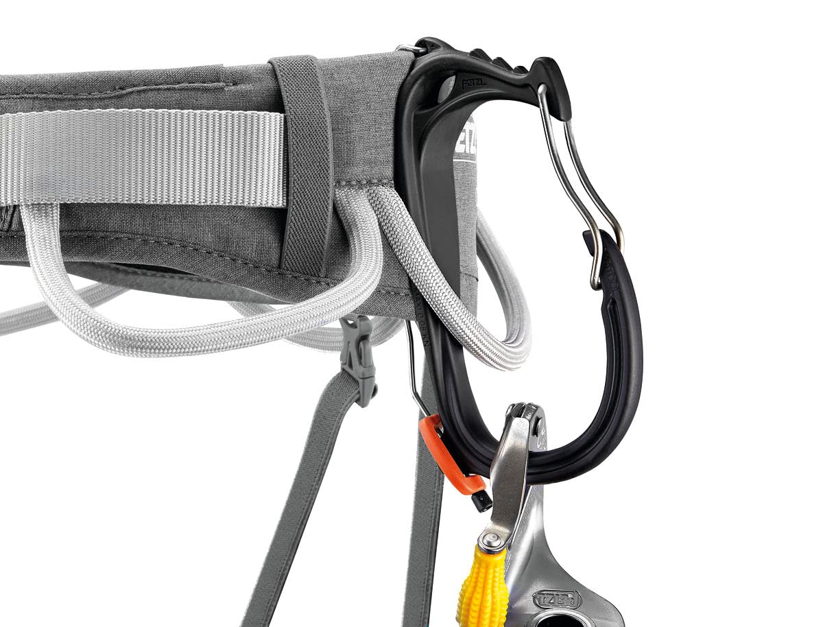 PETZL CORAX Harness - Versatile and Fully Adjustable Rock Climbing, Ice Climbing and Mountaineering Harness - Grey - Size 2