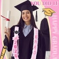 thumbnail image 5 of WEIH 2026 Graduation Leis Class of 2026, Grad Ribbon Money Lei with "GRAD" and "2026" Charms, Handmade Double Braided Graduation Necklace for Graduation Gifts Supplies, 5 of 12