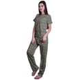 thumbnail image 2 of Moomaya Womens Printed Tee and Pajama Set PJs,Short Sleeve Sleepwear Nightwear Loungewear S-XXL, 2 of 7