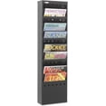 thumbnail image 2 of Safco Products 11-Pocket Steel Magazine Rack, 9.25-Inch ES Widthx36.25-Inch ES Height, Black (4321BL), 2 of 5