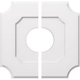 thumbnail image 2 of Ekena Millwork CMP22LE2-07000 22 in. OD x 7 in. ID Carré Locke Architecture Grade Médaillon de Plafond Contemporain PVC - 2 Pièces, 2 of 4