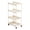 White-L, variant on FEOLGEHLY Rolling Storage Shelf, White 3-Tier Mobile Shelf with Wheels, Plastic Wheeled Organizer Cart for Home, Multi-Tier Rack for Living Room Bedroom Office (White_M)