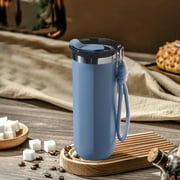 Apmemiss Clearance Reusable Coffee Cup, Coffee Travel Mug with Leak-proof Lid, thermal Mug Double Walled Insulated Cup, Stainless Steel Portable Coffee Tumbler, for Hot and Cold Drinks, Blue