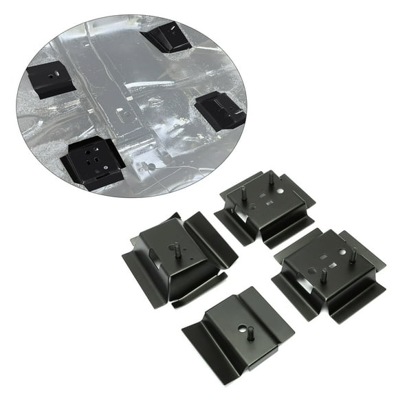 ECOTRIC Seat Brackets Rail Mounting Brackets for 1978-1988 Buick Regal, Chevrolet Monte Carlo, Oldsmobile Cutlass Supreme, Pontiac Grand Prix, GMC Caballero Any G-Body Vehicle - 4 Piece Set