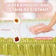 thumbnail image 4 of PALIFEUR Household Essentials Table Skirt Party Table Skirt Desk Skirt Falda Table Skirts For Rectangle Tables, 4 of 6