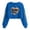 Shirts-24Blue, variant on Gamivast Graphic Sweatshirts for Women Game Day Glitter Heart Football Crew Neck Long Sleeve Cropped Sweatshirts Pullover Tops Athletic Party Outfits