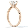 thumbnail image 3 of Round Cut Forever ONE D-E-F Moissanite Classic 4-Prong Solitaire Engagement Ring in 14k Rose Gold, 3 of 4