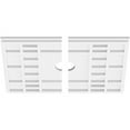 thumbnail image 2 of 20"W x 13 3/8"H x 2"ID x 7"C x 1"P Beaux Architectural Grade PVC Contemporary Ceiling Medallion, Two Piece, 2 of 7