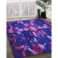 thumbnail image 3 of Ahgly Company Machine Washable Indoor Rectangle Transitional Bright Purple Area Rugs, 3' x 5', 3 of 7
