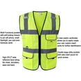 thumbnail image 7 of GOGO Men 5 Pockets Ultra Cool Mesh Safety Vest, Mesh Volunteer Vest, ANSI Standard-Orange-M, 7 of 7