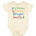 thumbnail image 3 of Inktastic Oregon My Grandma and Grandpa Love Me Boys or Girls Baby Bodysuit, 3 of 5