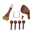thumbnail image 2 of 4/4 3/4 Violin Stringed Musical Instruments Tuning Pegs Spare Parts Tailpiece Repairing Set Replacement Part Chinrest Attachments Player, 2 of 8