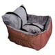 thumbnail image 5 of Asiento de coche para perros, asiento tipo perrera, ligero y desmontable, para perros pequeños y medianos Marrón, 5 of 8