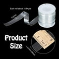 thumbnail image 4 of 10.94 Yards(10m) Clear Elastic Strap 15mm/0.59inch Wide Transparent Elastic Band Clear Bra Strap Lightweight Clear Elastic for DIY Shoulder Bra Clothes Sewing Project 0.2mm Thick Clear, 4 of 9