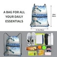 thumbnail image 2 of Gaeub Christmas Snowman In The Snow Gym Bag Sackpack Sports,Drawstring Backpack Sports Bag for Women Men Large Size, 2 of 6