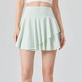 thumbnail image 2 of Riforla Women's Sun Skort Ice Cool Blocking Two in One Chafing Tennis Skirt for Sports & Fitness Skirts for Women Light Green XL, 2 of 7