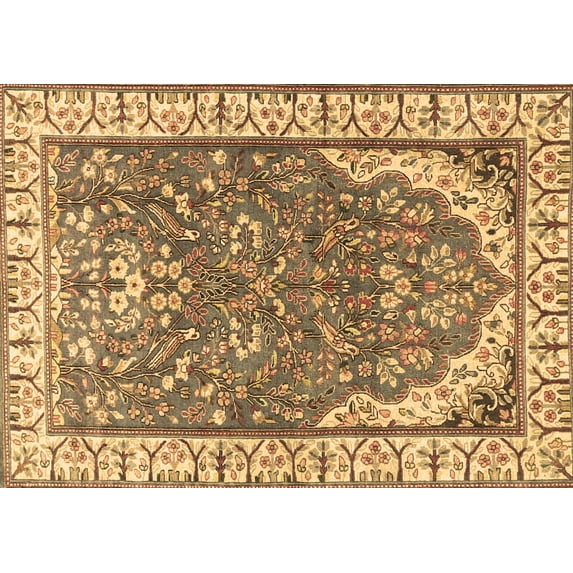 Ahgly Company Indoor Rectangle Animal Brown Traditional Area Rugs, 5' x 8'