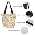 thumbnail image 6 of Bingfone Hippie Bee Honeycomb Women Shoulder Tote Bags Casual Bag Ladies Shopping Handbag, 6 of 8
