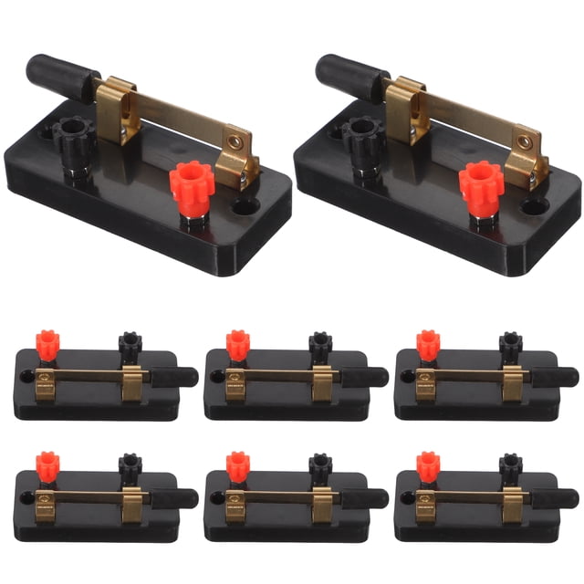 FRCOLOR Experiment Switch 10pcs Single Knifes Switch:Used For Physics Laboratory,School Electronic Experimenting,Great For Demos Teaching Basic Principles Of Electricity & How A Simple Circuit Works