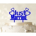 thumbnail image 1 of Couple Wedding Cake Topper Personalized Blue Cake Topper Color Option Available 5-7 Inches Wide, 1 of 1