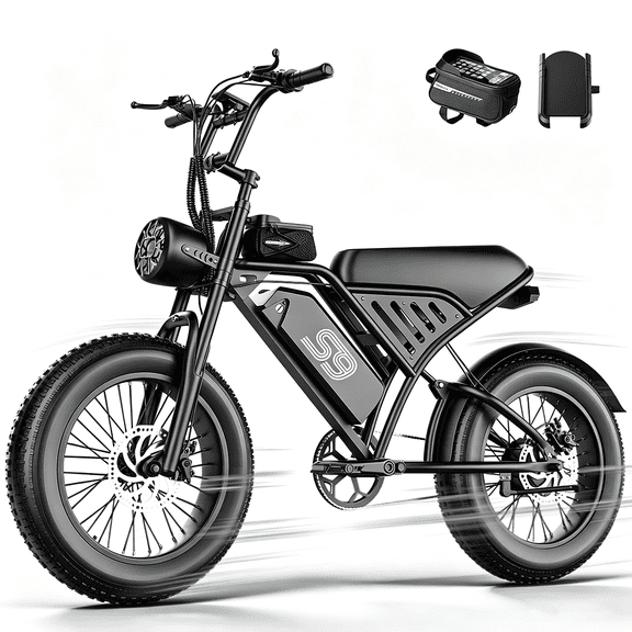 KAZEFLOW 16" Fat Tire Off‑Road Electric Bike for Adults, 750W Motor, 48V 20Ah Removable Battery, 20 MPH Top Speed, 65 Miles Range, Class 2,UL2849 Certified