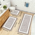 thumbnail image 4 of kkbbma under $5 3-Piece Bathroom Rug Set, 3 Piece Bathroom Rugs Set, Extra Large Plush Shower Mat, U Shape Toilet Lid Cover Mat, Super Absorbent Microfiber Bath Mat, 4 of 7