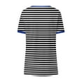 thumbnail image 5 of gakvbuo Plus Size Summer Tops For Women Tops Dressy Casual Tunic Tops To Wear With Leggings Women's Patchwork Short Sleeve Tops V Neck Casual Packets Shirts Loose Blouse, 5 of 5