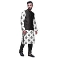 thumbnail image 2 of Atasi Ethnic Dupion Silk Mens Kurta Pyajama Set With Nehru Jacket For Mens Wear, 2 of 3