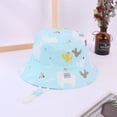 thumbnail image 2 of AJGRHE Baby Summer Sun Hat Fisherman Cap for Girls Boys Baseball Sunscreen Sky Blue 5-10 Years, 2 of 2