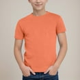 thumbnail image 2 of Qopobobo Toddler Boy Shirts Toddler Shirts Baby-Boys And Toddler Basic Short Sleeve Tee Gold,5-6 Years, 2 of 7