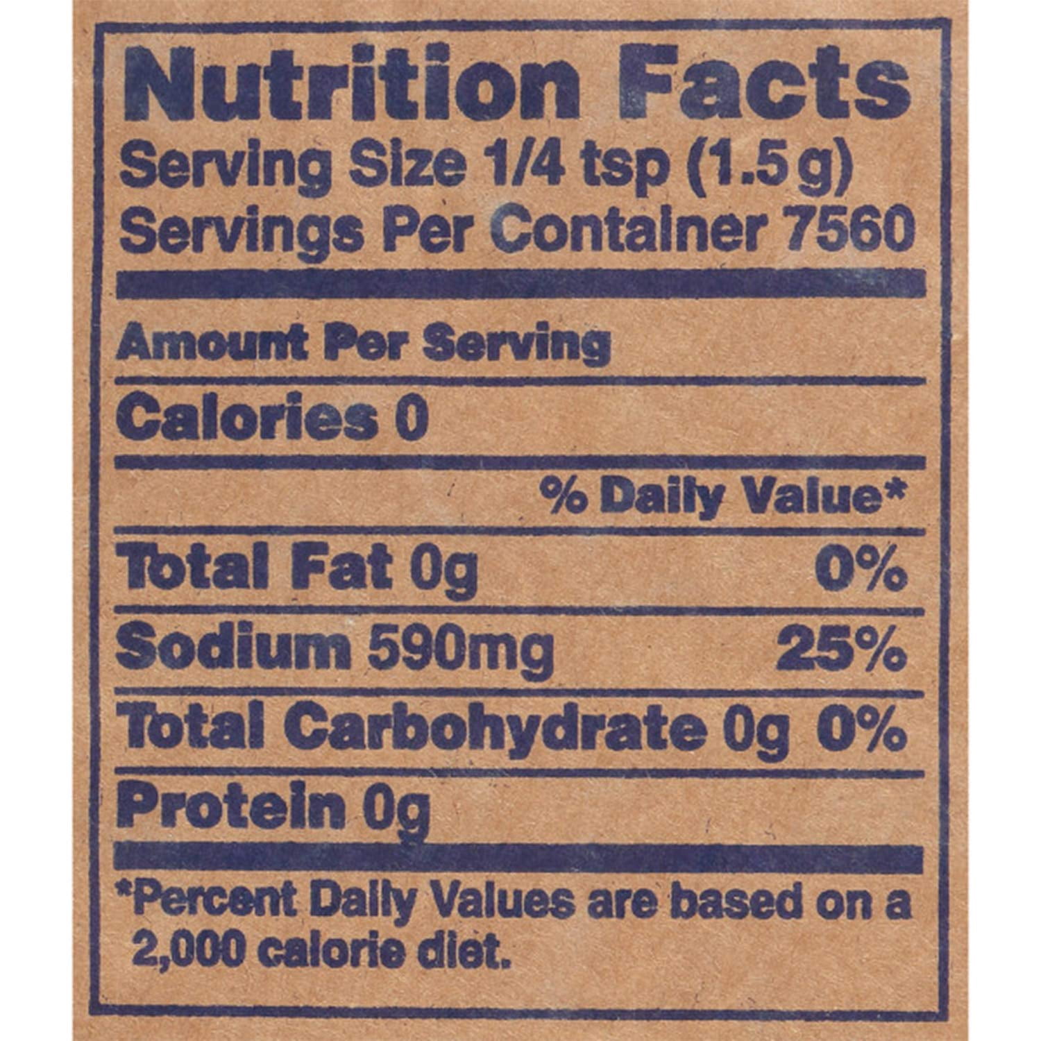 Morton Table Salt, Non Iodized Salt, 25 Pound