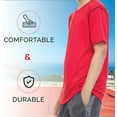 thumbnail image 4 of Boys T-Shirts - Youth Big Kids Active Workout Dry-Fit Stretch Crew Neck Short Sleeve Top 4 Pack, 4 of 6