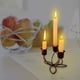 thumbnail image 3 of Candelabros nórdicos para centros de mesa, candelabros decorativos para bodas 3 cabezas negras, 3 of 9