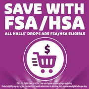 HALLS Soothing Cool Berry Throat Drops, FSA/HSA Eligible, 25 Drops